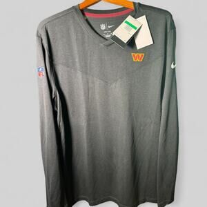 Men's Washington Commanders Nike Black Long Sleeved Dri-Fit On field Size XL New